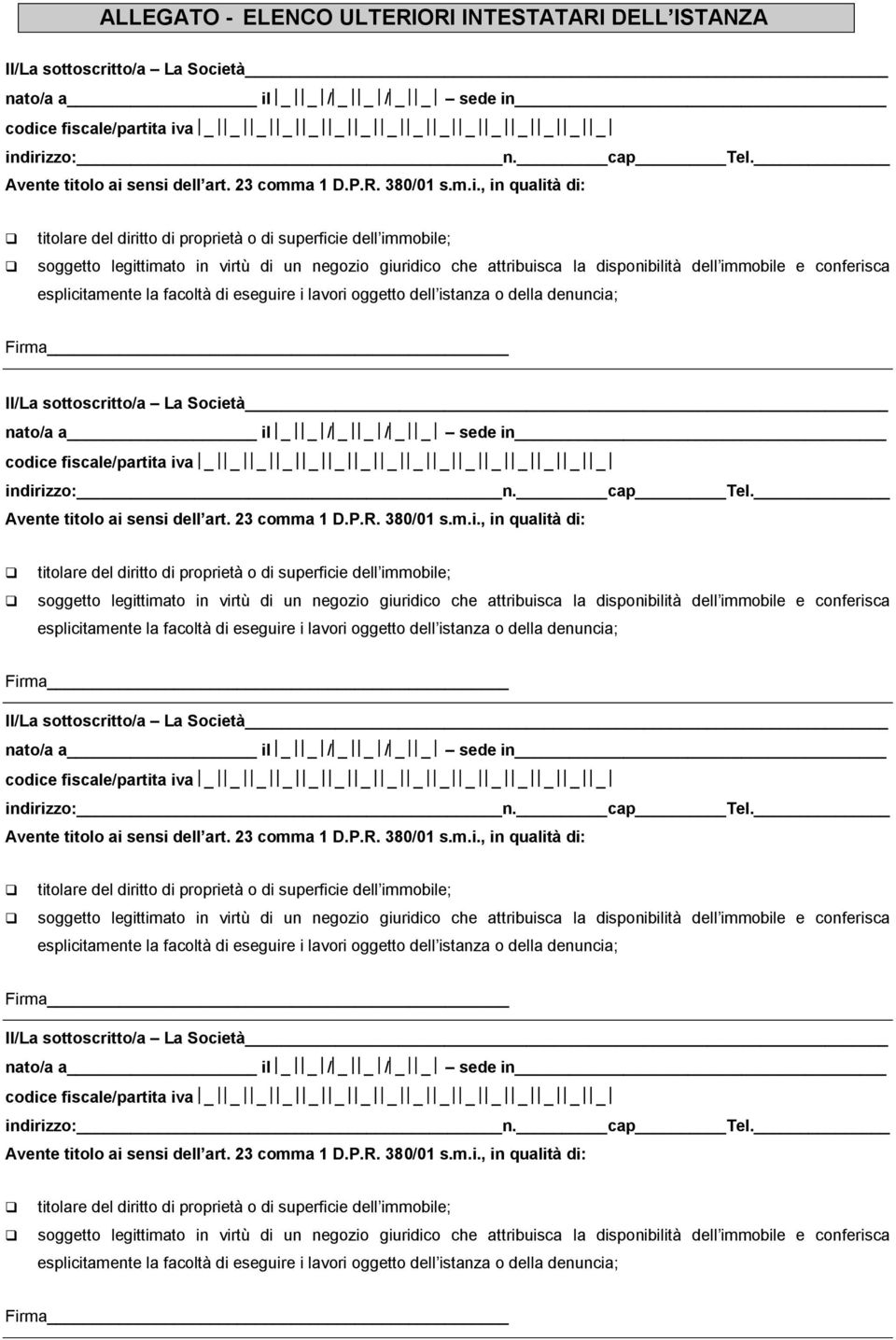 codice fiscale/partita iva Firma nato/a a il / /  codice