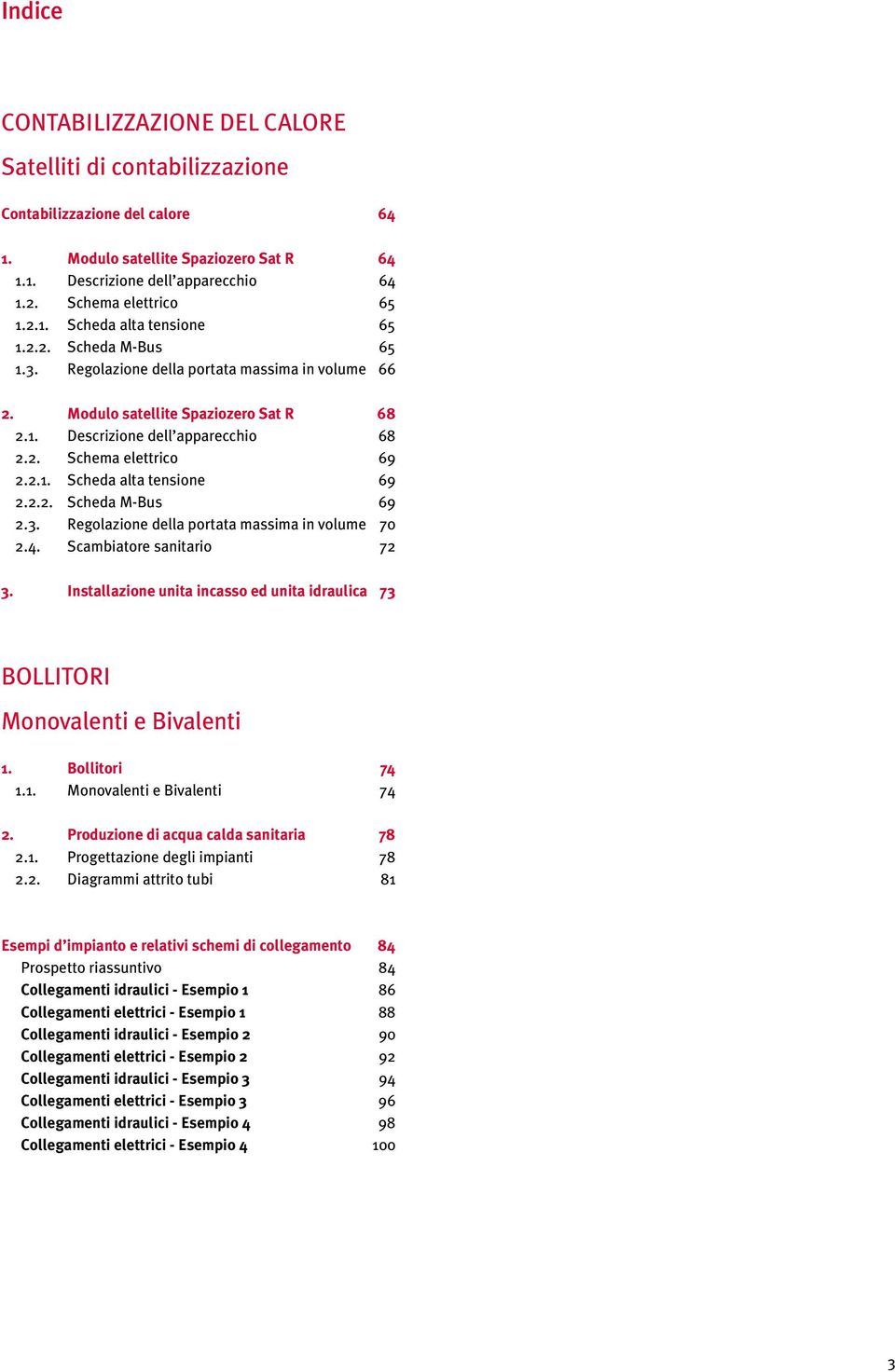.. Scheda alta tensione 69... Scheda M-Bus 69.3. Regolazione della portata massima in volume 70.4. Scambiatore sanitario 7 3.