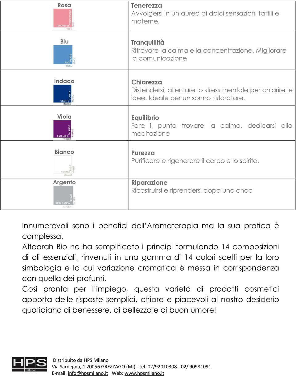 Viola Equilibrio Fare il punto trovare la calma, dedicarsi alla meditazione Bianco Purezza Purificare e rigenerare il corpo e lo spirito.