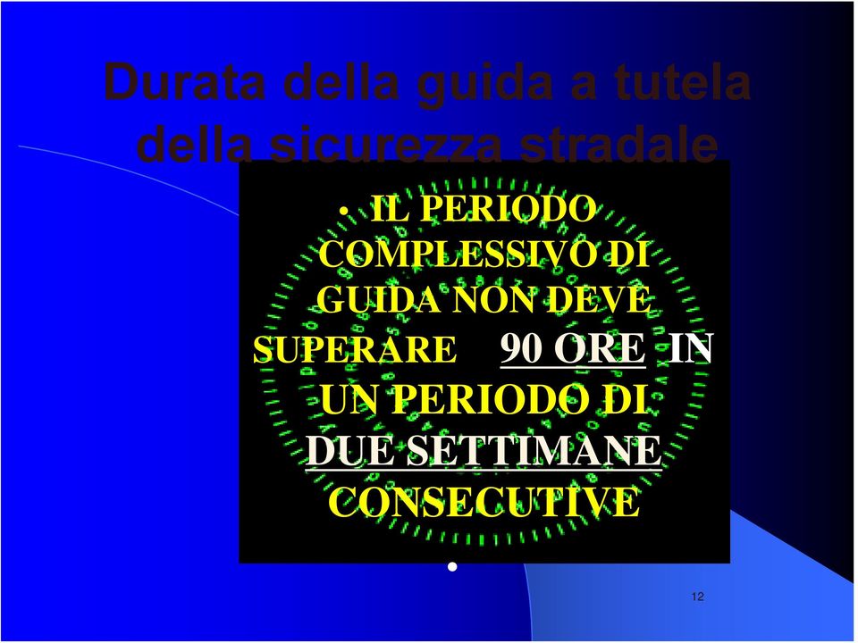 COMPLESSIVO DI GUIDA NON DEVE SUPERARE