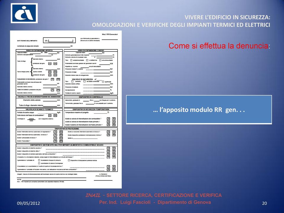 apposito modulo