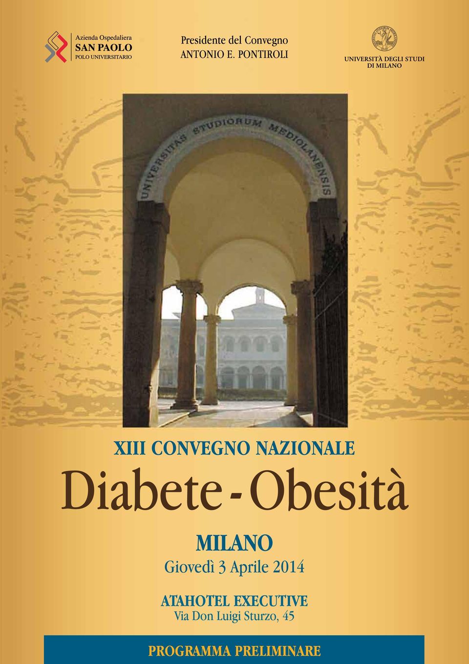 Diabete-Obesità MILANO Giovedì 3 Aprile 2014