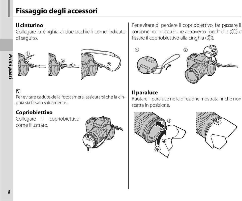 copriobiettivo alla cinghia (w).