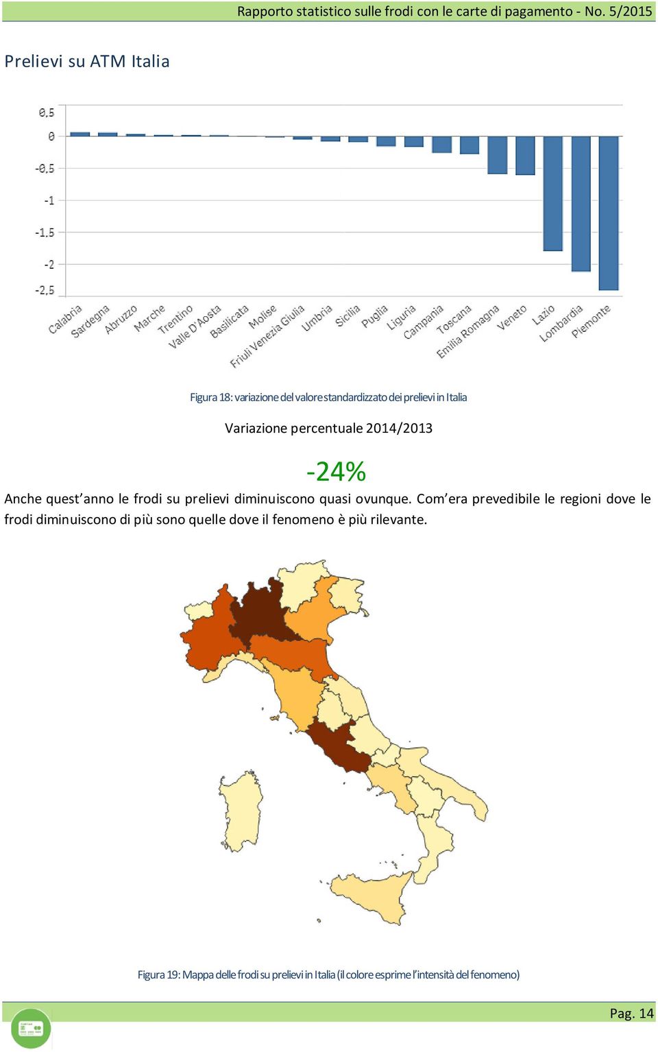 Com era prevedibile le regioni dove le frodi diminuiscono di più sono quelle dove il fenomeno è