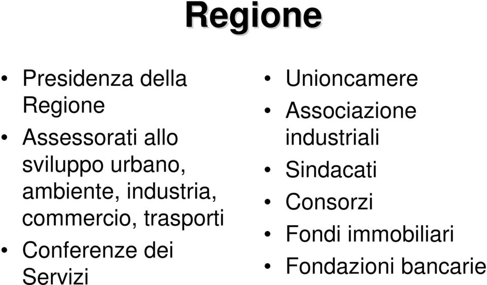 trasporti Conferenze dei Servizi Unioncamere