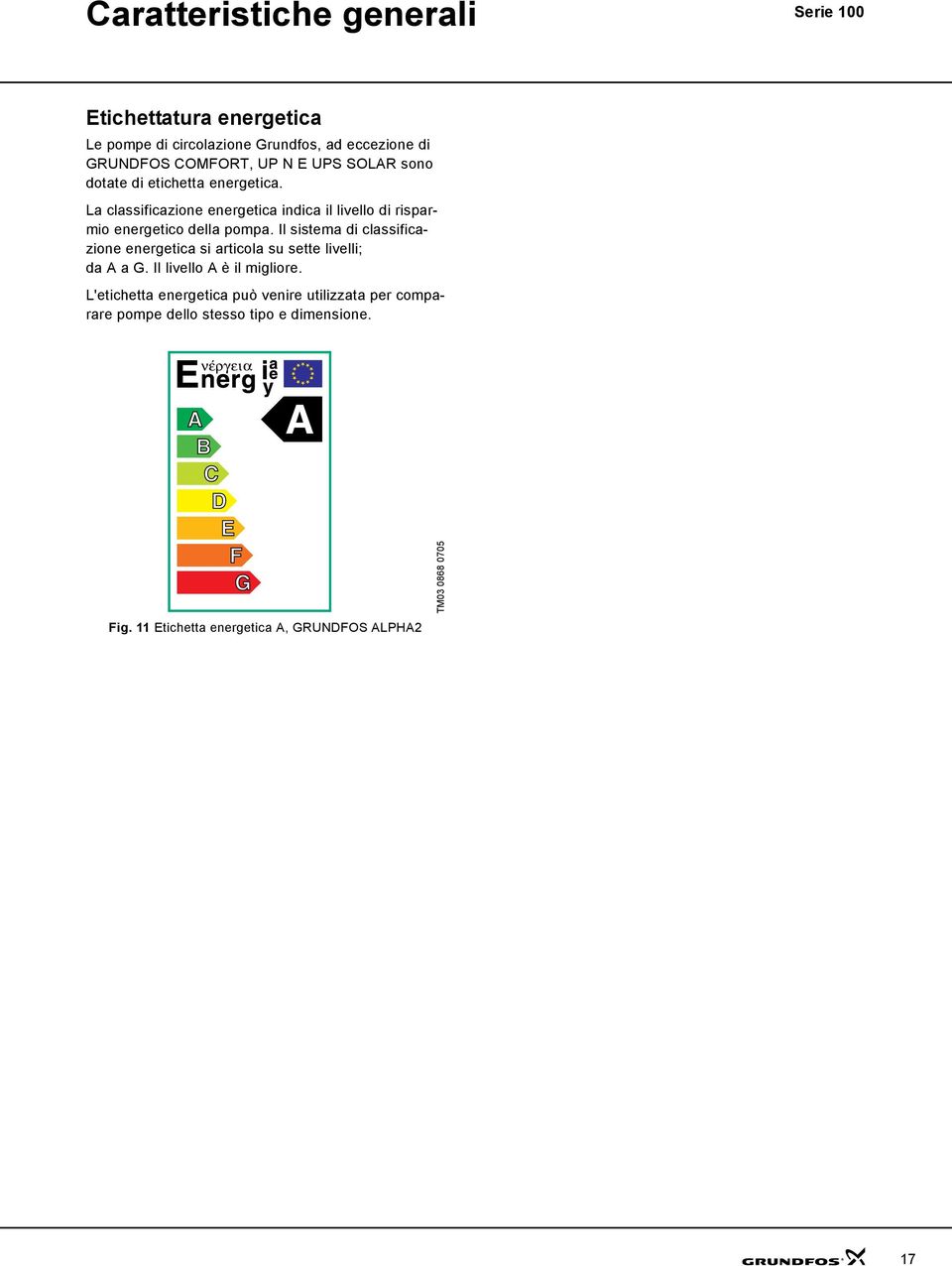 La classificazione energetica indica il livello di risarmio energetico della oma.