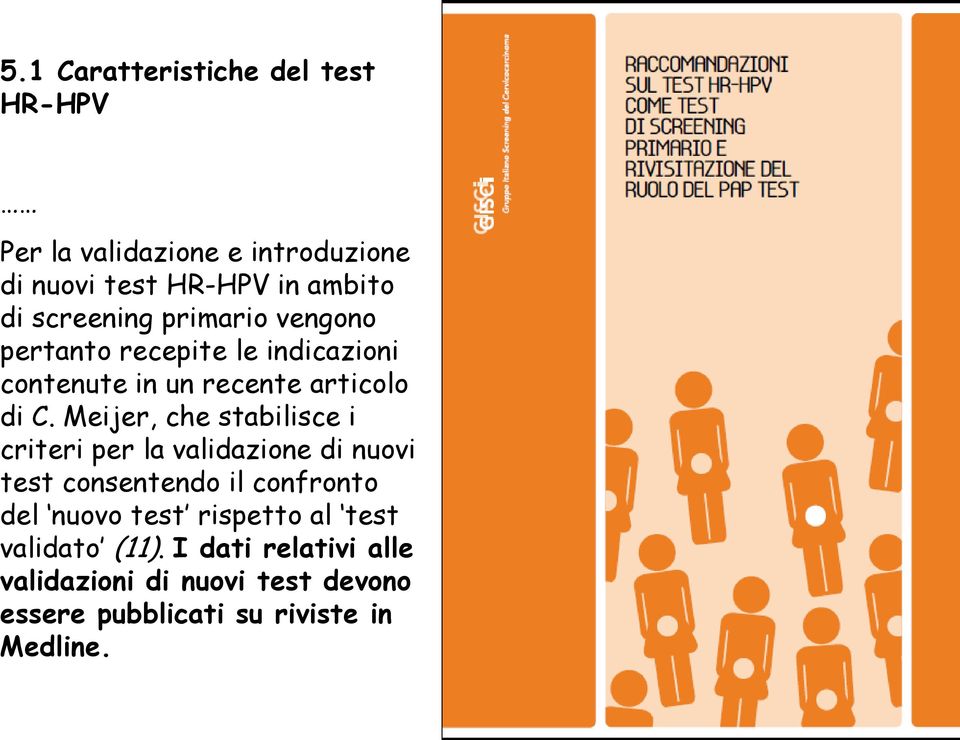 Meijer, che stabilisce i criteri per la validazione di nuovi test consentendo il confronto del nuovo test