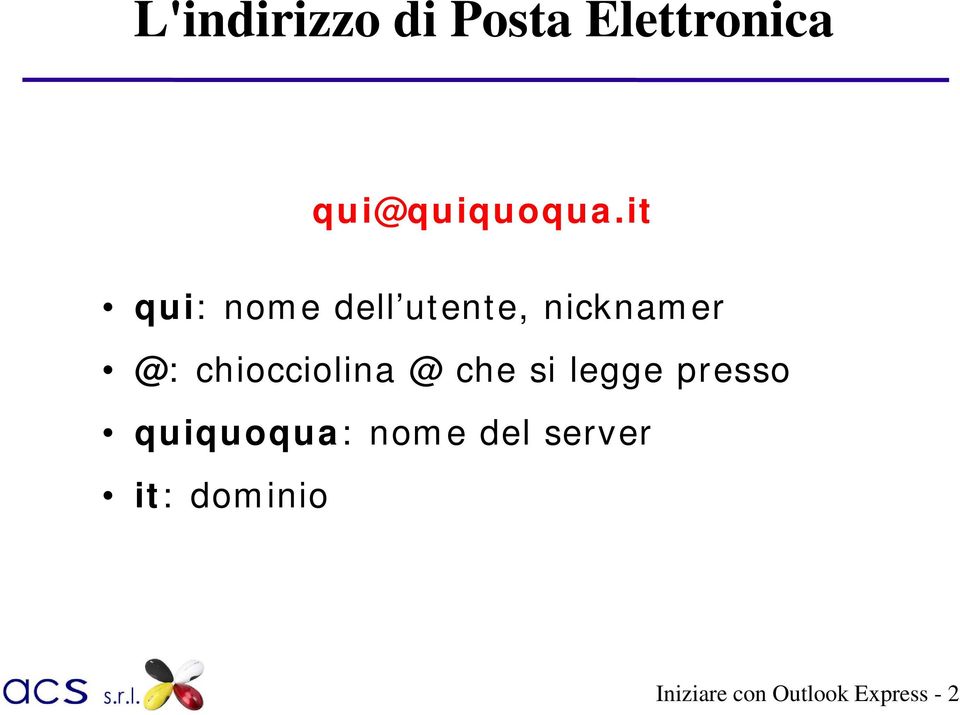 chiocciolina @ che si legge presso quiquoqua: