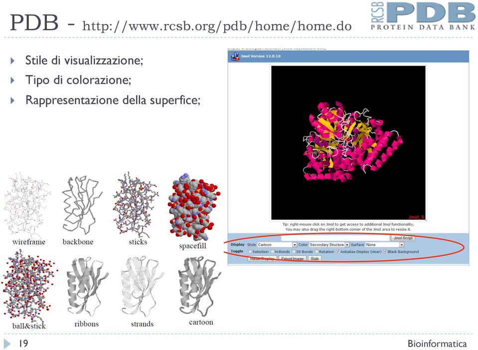 do Stile di visualizzazione;