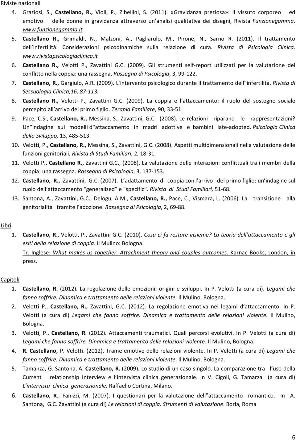 , Grimaldi, N., Malzoni, A., Pagliarulo, M., Pirone, N., Sarno R. (2011). Il trattamento dell infertilità: Considerazioni psicodinamiche sulla relazione di cura. Rivista di Psicologia Clinica. www.