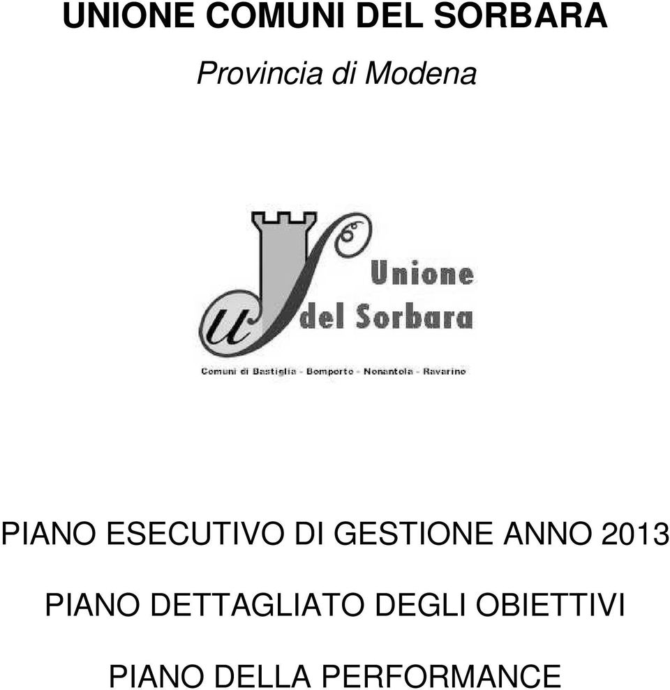 GESTIONE ANNO 2013 PIANO