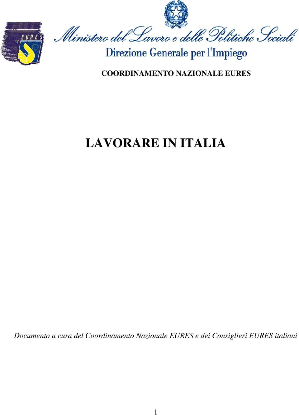 cura del Coordinamento Nazionale