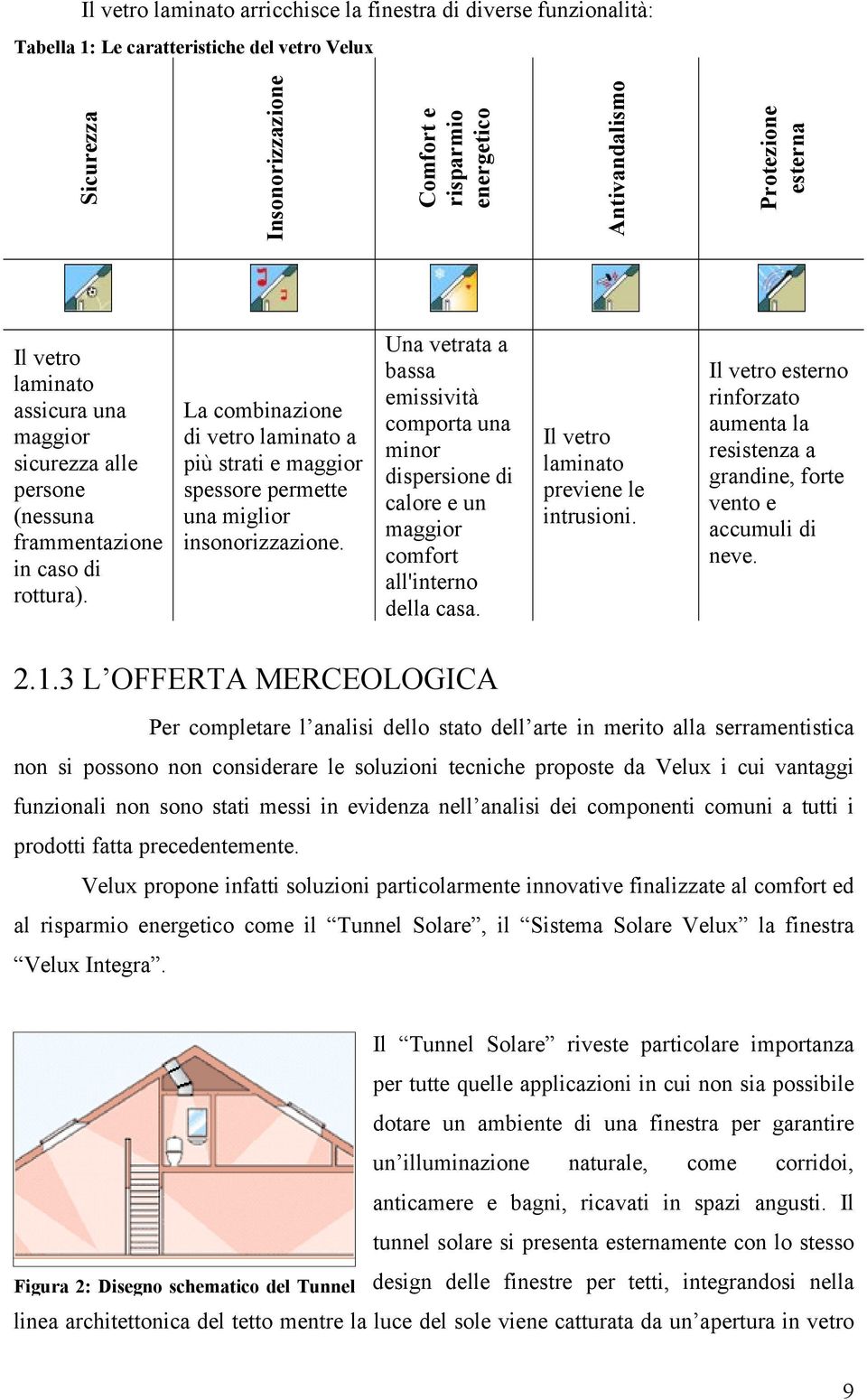 La combinazione di vetro laminato a più strati e maggior spessore permette una miglior insonorizzazione.