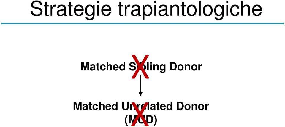 (MUD) Mismatched Unrelated Donor Single
