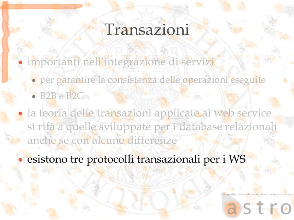 applicate ai web service si rifà a quelle sviluppate per i database