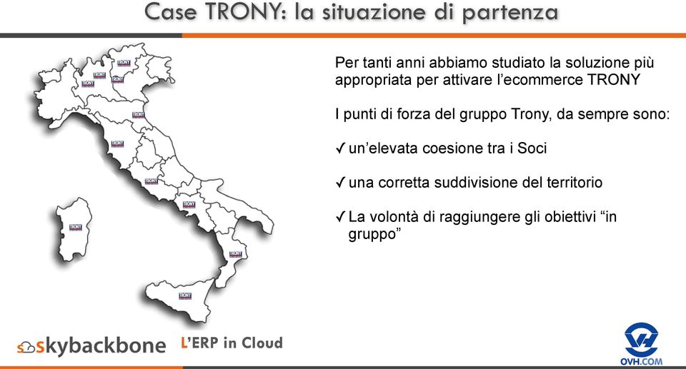 del gruppo Trony, da sempre sono: un elevata coesione tra i Soci una