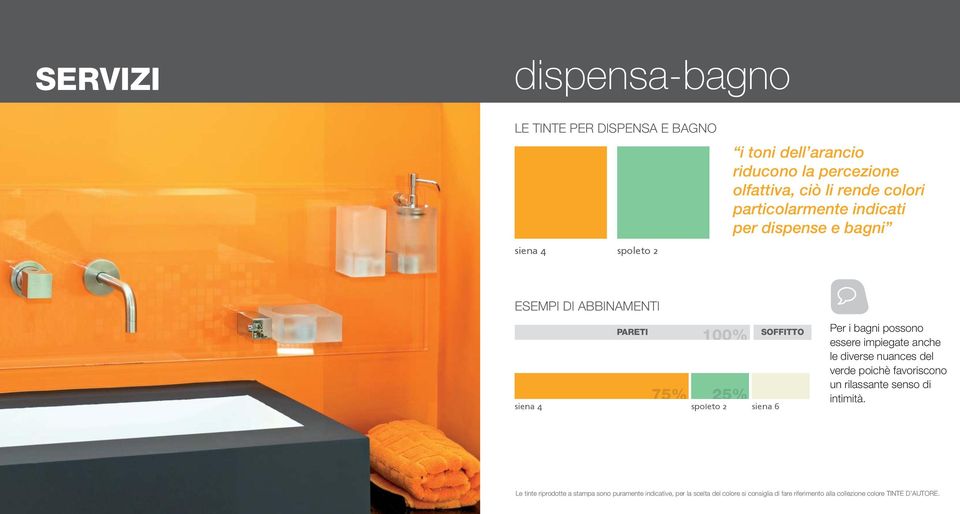 indicati per dispense e bagni siena 4 75% spoleto 2 siena 6 Per i bagni possono