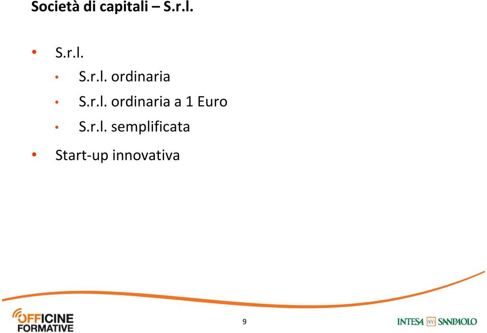 r.l. ordinaria a 1 Euro