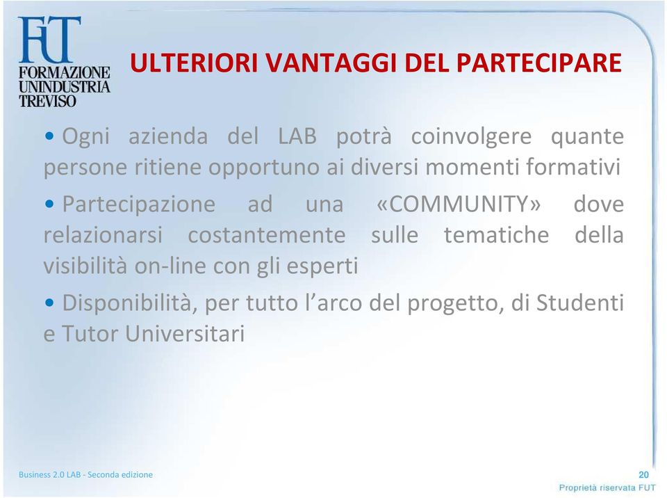 «COMMUNITY» dove relazionarsi costantemente sulle tematiche della visibilità on-line