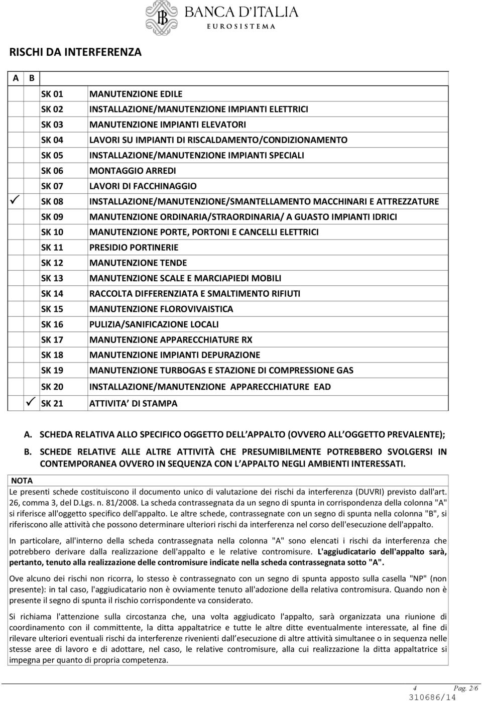 09 MANUTENZIONE ORDINARIA/STRAORDINARIA/ A GUASTO IMPIANTI IDRICI SK 10 SK 11 SK 12 SK 13 SK 14 SK 15 SK 16 SK 17 SK 18 SK 19 SK 20 SK 21 MANUTENZIONE PORTE, PORTONI E CANCELLI ELETTRICI PRESIDIO