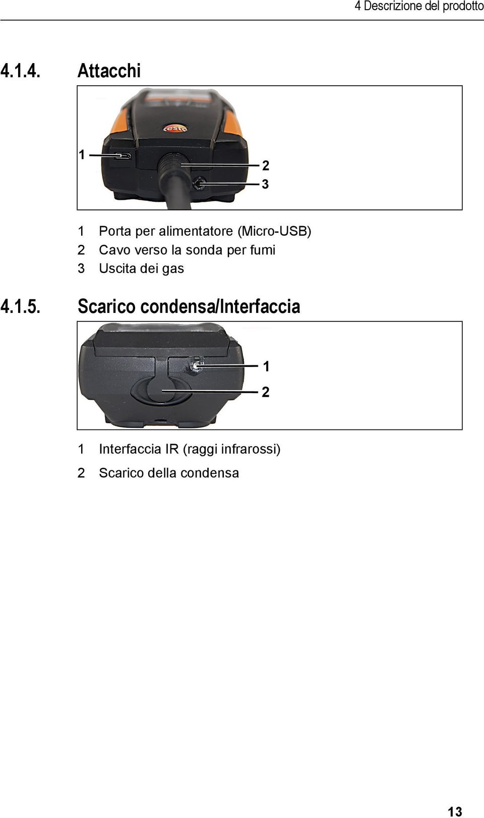 3 Uscita dei gas 4.1.5.