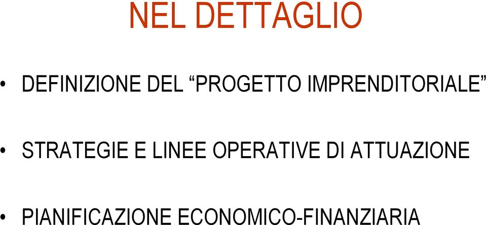 STRATEGIE E LINEE OPERATIVE DI