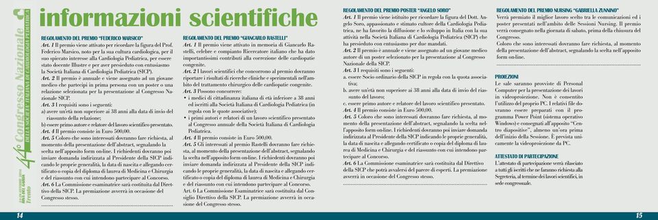 Italiana di Cardiologia Pediatrica (SICP). Art.