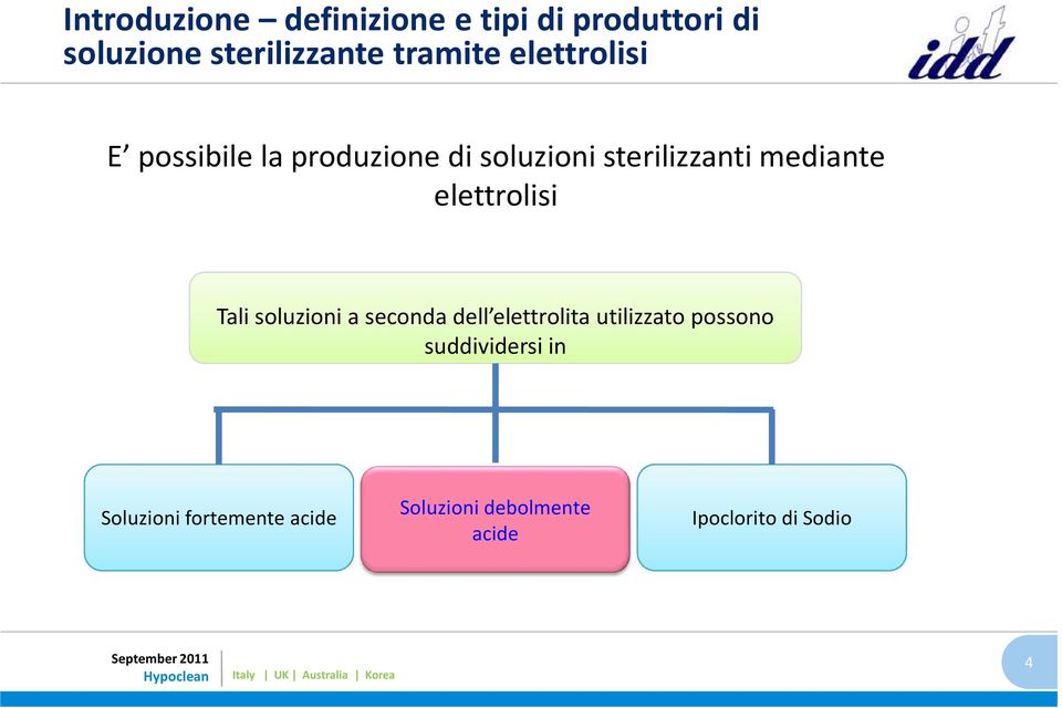 mediante elettrolisi Tali soluzioni a seconda dell elettrolita utilizzato