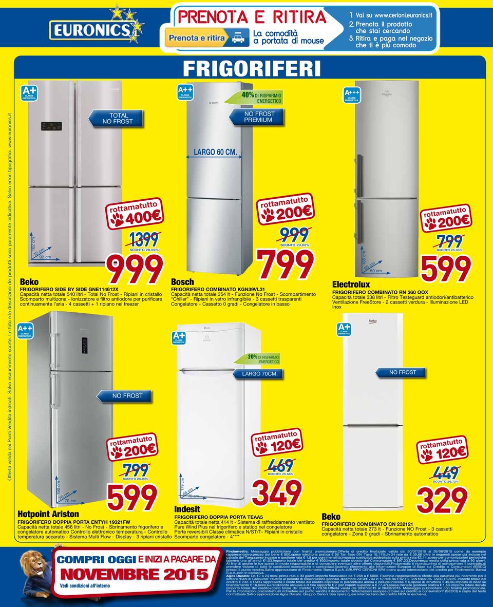 cristallo Scomparto multizona - Ionizzatore e filtro antiodore per purificare continuamente l aria - 4 cassetti + 1 ripiano nel freezer 190 cm 70 cm 70 cm TOTAL NO FROST NO FROST 7 25,03% 5 Hotpoint