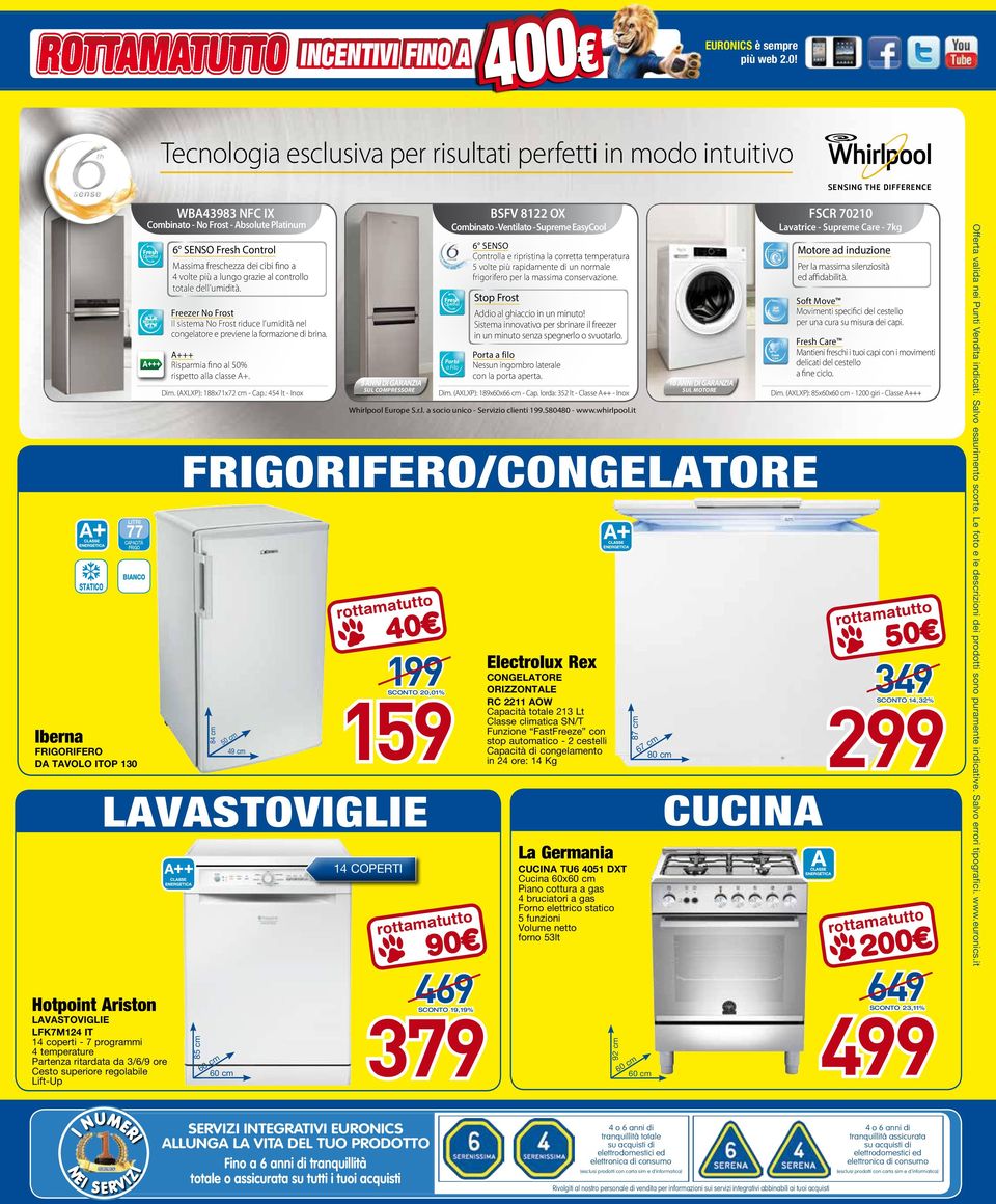 Hotpoint Ariston LAVASTOVIGLIE LFK7M124 IT 14 coperti - 7 programmi 4 temperature Partenza ritardata da 3/6/9 ore Cesto superiore regolabile Lift-Up WA43983 NFC IX Combinato - No Frost - Absolute