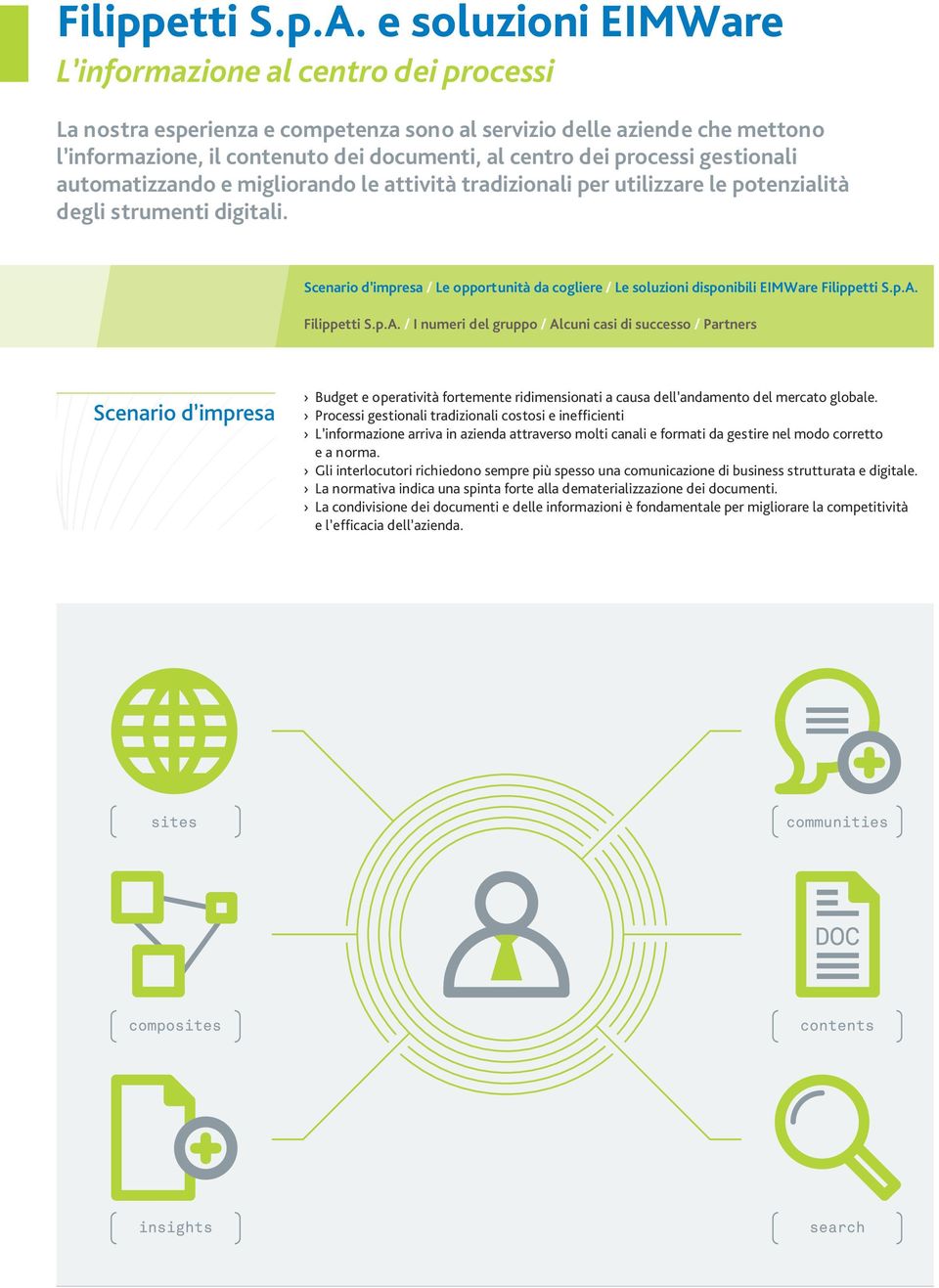 processi gestionali automatizzando e migliorando le attività tradizionali per utilizzare le potenzialità degli strumenti digitali.