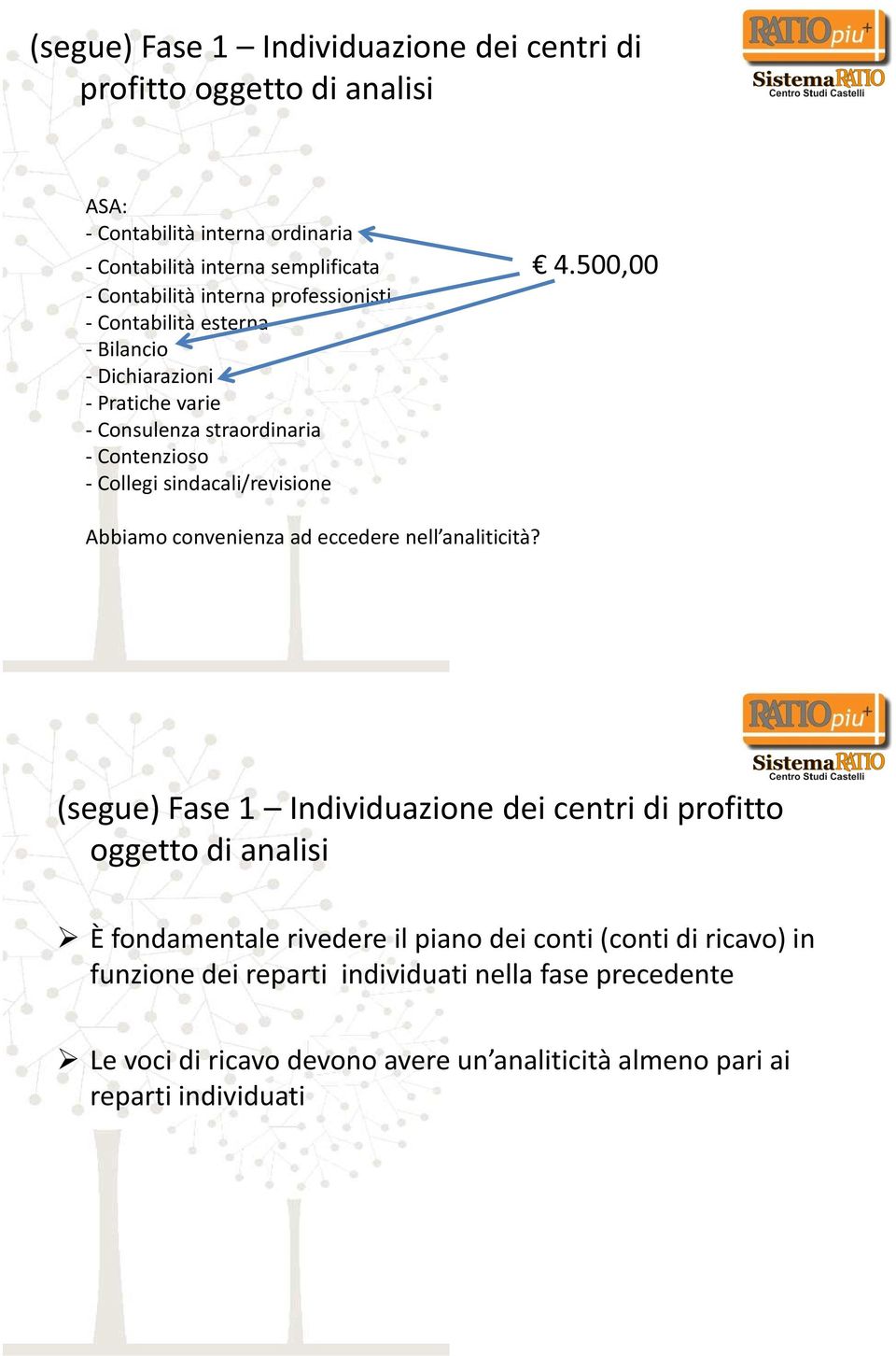 sindacali/revisione Abbiamo convenienza ad eccedere nell analiticità?