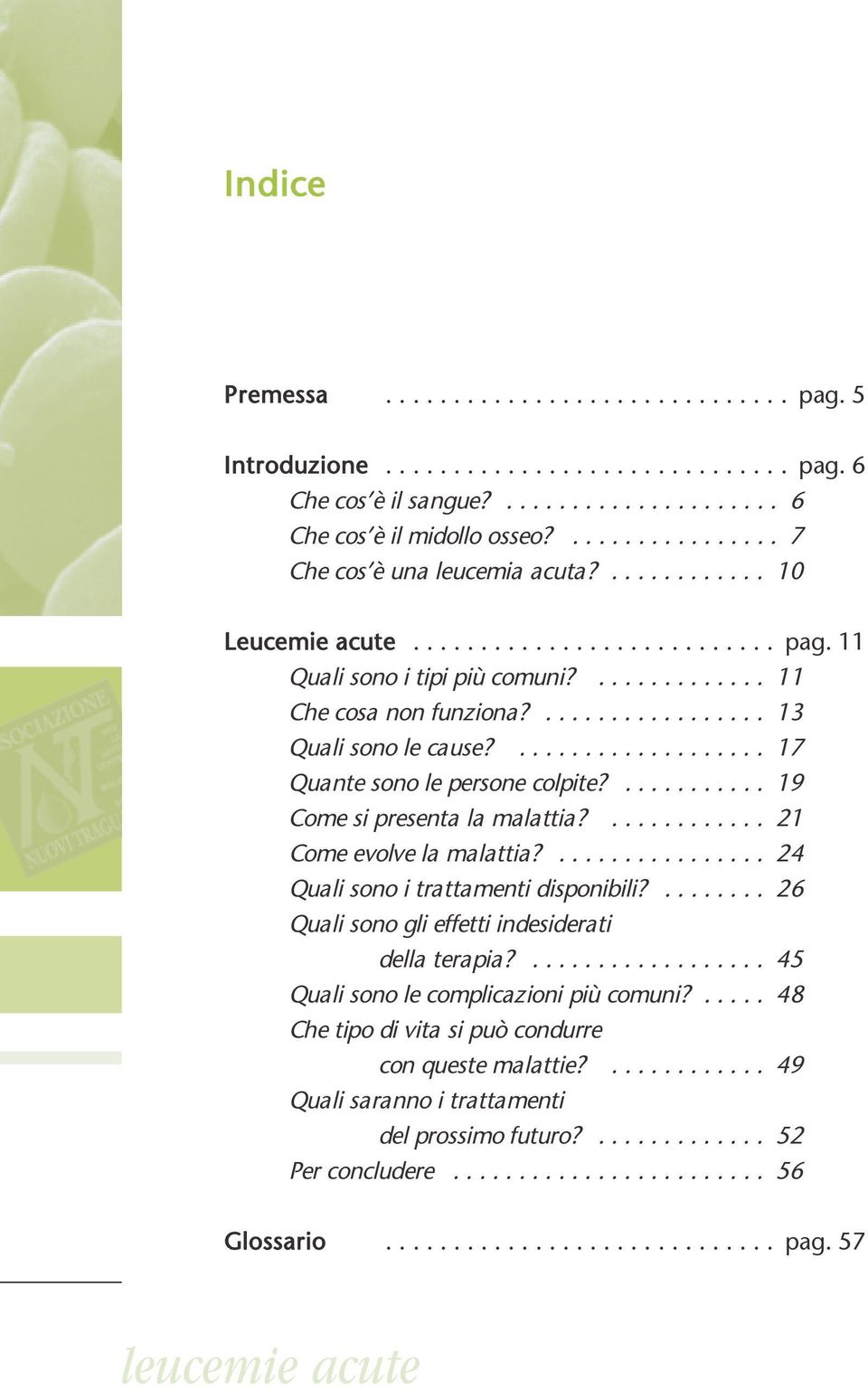 ................. 13 Quali sono le cause?................... 17 Quante sono le persone colpite?........... 19 Come si presenta la malattia?............ 21 Come evolve la malattia?