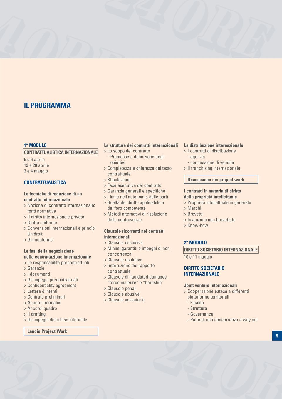 internazionale > Le responsabilità precontrattuali > Garanzie > I documenti > Gli impegni precontrattuali > Confidentiality agreement > Lettere d intenti > Contratti preliminari > Accordi normativi >