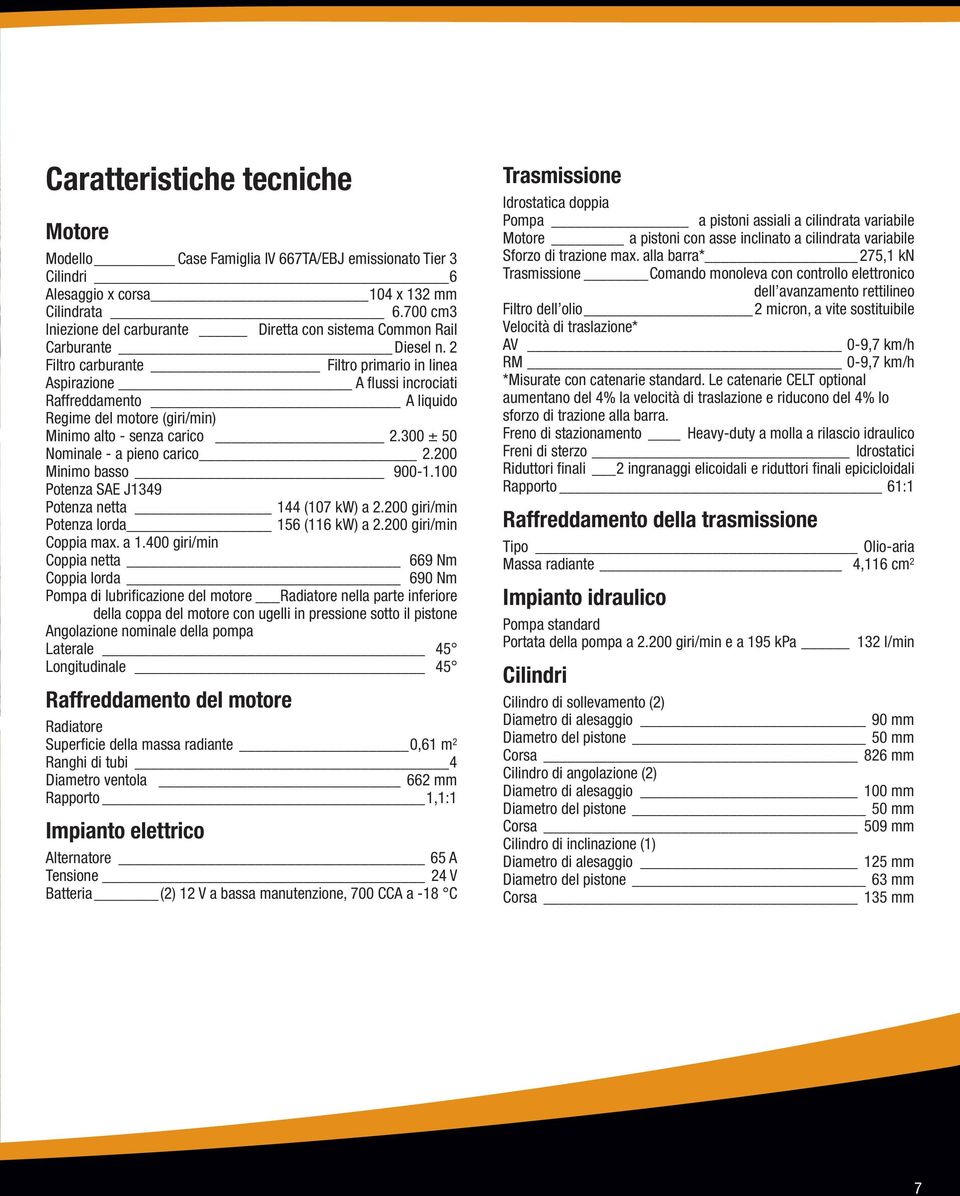 2 Filtro carburante Filtro primario in linea Aspirazione A fl ussi incrociati Raffreddamento A liquido Regime del motore (giri/min) Minimo alto - senza carico 2.300 ± 50 Nominale - a pieno carico 2.