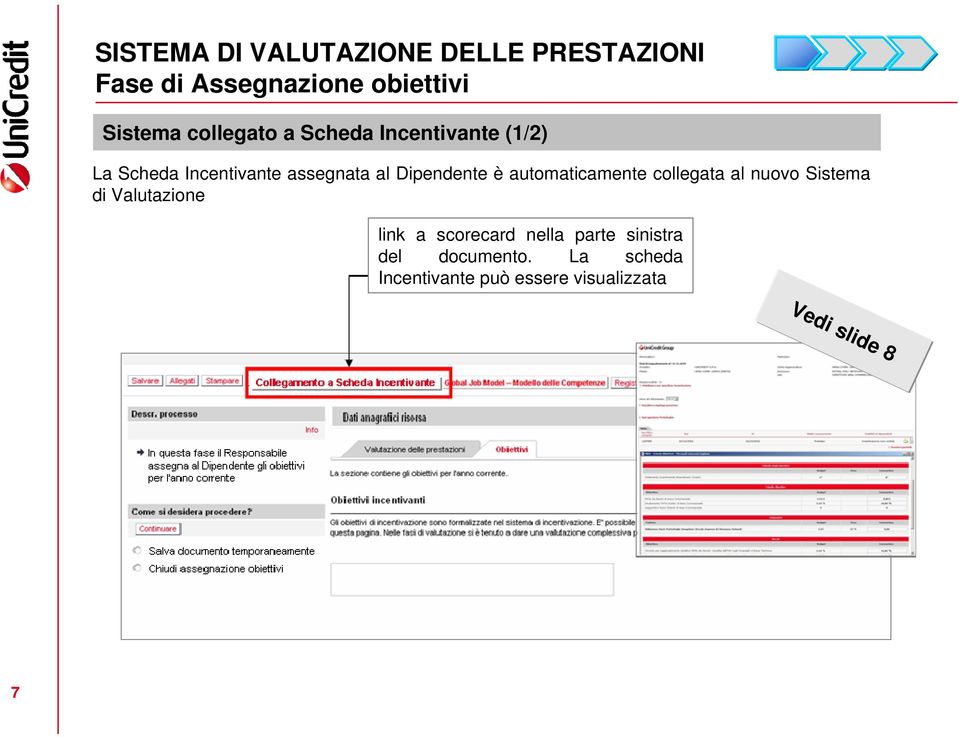 collegata al nuovo Sistema di Valutazione link a scorecard nella parte