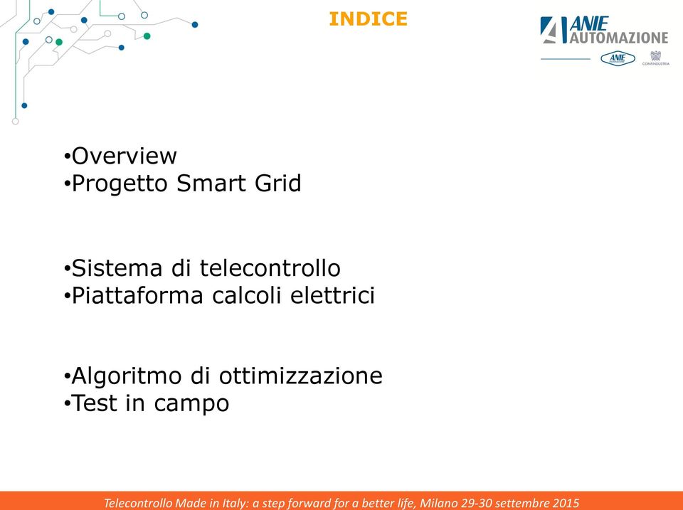 Piattaforma calcoli elettrici