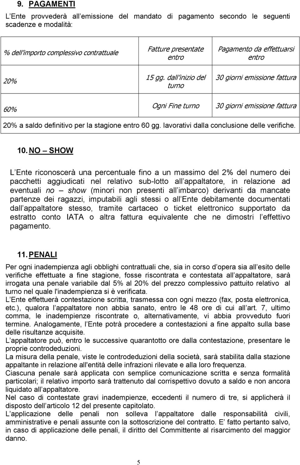 lavorativi dalla conclusione delle verifiche. 10.