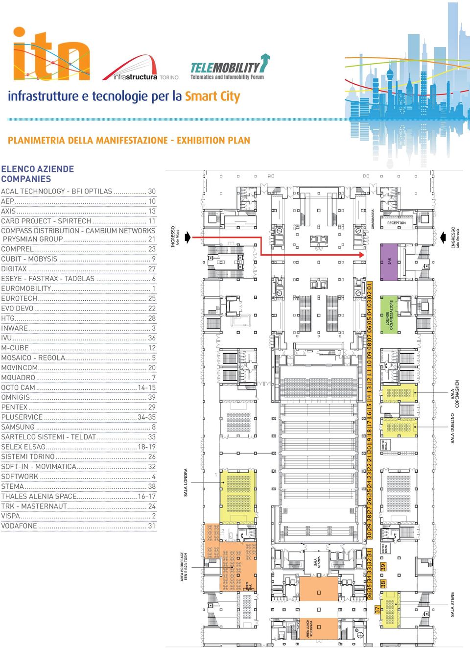 .. 1 EUROTECH... 25 EVO DEVO... 22 HTG... 28 INWARE... 3 IVU... 36 M-CUBE... 12 MOSAICO - REGOLA... 5 MOVINCOM... 20 MQUADRO... 7 OCTO CAM...14-15 OMNIGIS... 39 PENTEX... 29 PLUSERVICE.