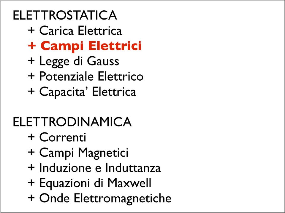 Elettrica ELETTRODINAMICA + Correnti + Campi Magnetici +