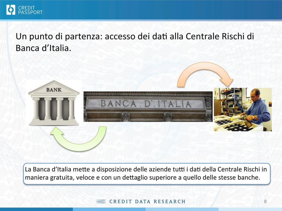 CREDIT DATA RESEARCH COLOUR LOGO --- 2013 La Banca d Italia meye a