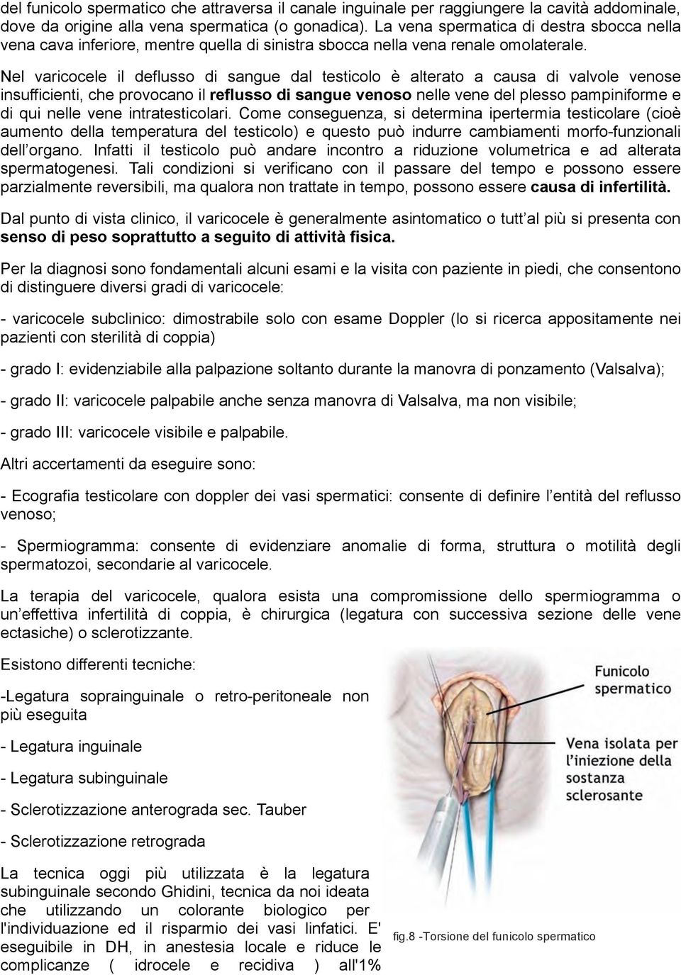 Nel varicocele il deflusso di sangue dal testicolo è alterato a causa di valvole venose insufficienti, che provocano il reflusso di sangue venoso nelle vene del plesso pampiniforme e di qui nelle