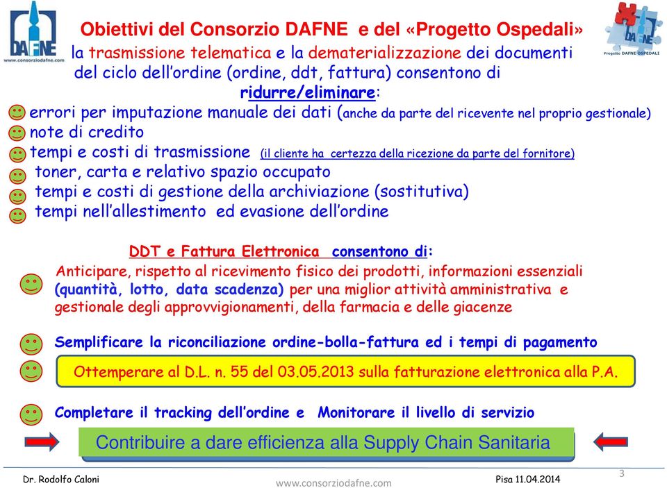 da parte del fornitore) toner, carta e relativo spazio occupato tempi e costi di gestione della archiviazione (sostitutiva) tempi nell allestimento ed evasione dell ordine DDT e Fattura Elettronica