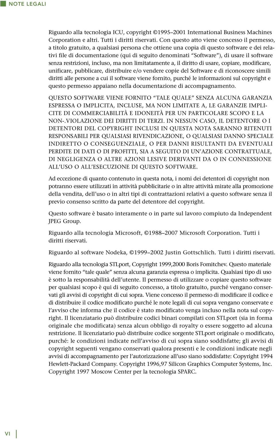 ), di usare il software senza restrizioni, incluso, ma non limitatamente a, il diritto di usare, copiare, modificare, unificare, pubblicare, distribuire e/o vendere copie del Software e di