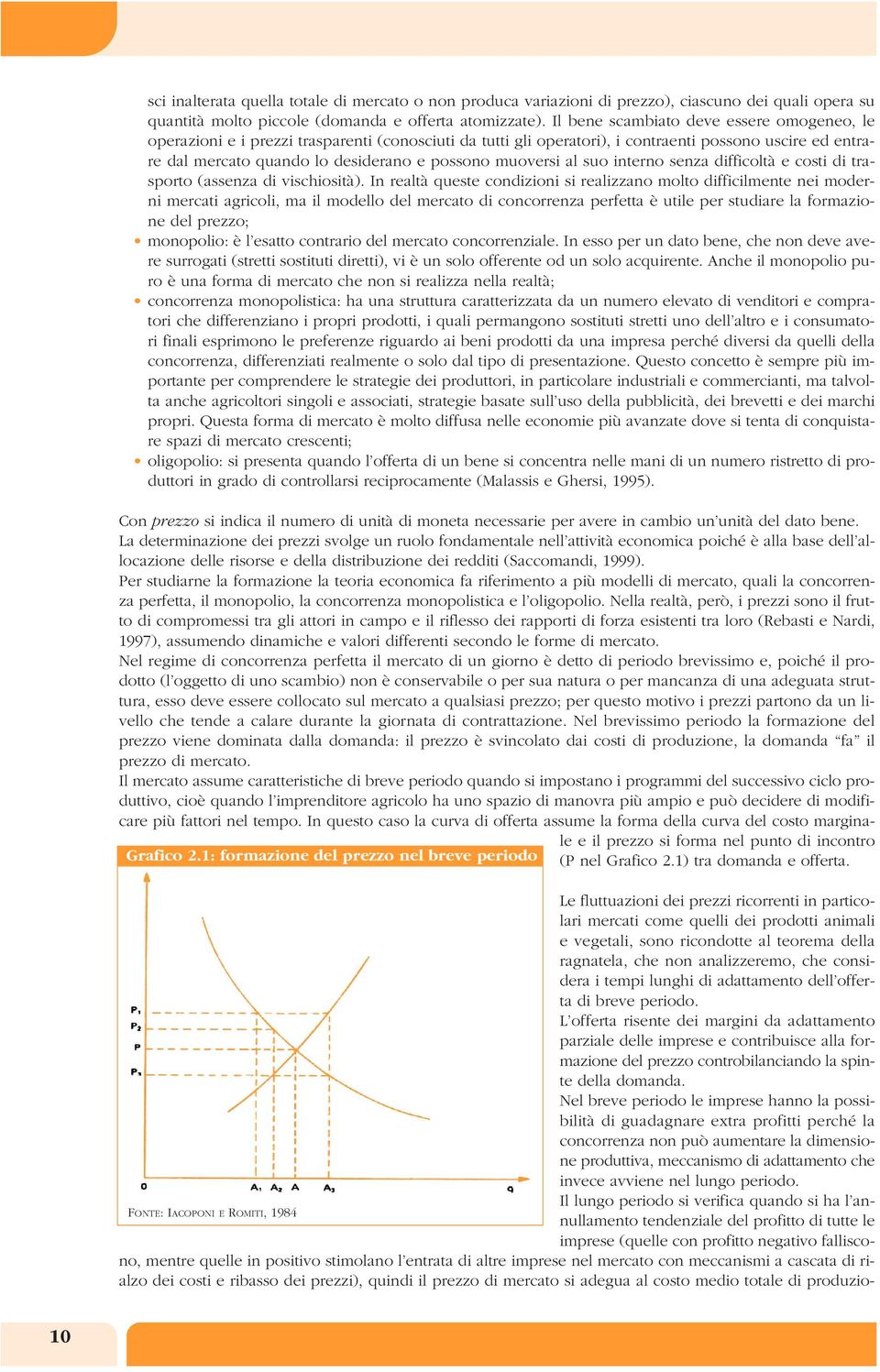 muoversi al suo interno senza difficoltà e costi di trasporto (assenza di vischiosità).