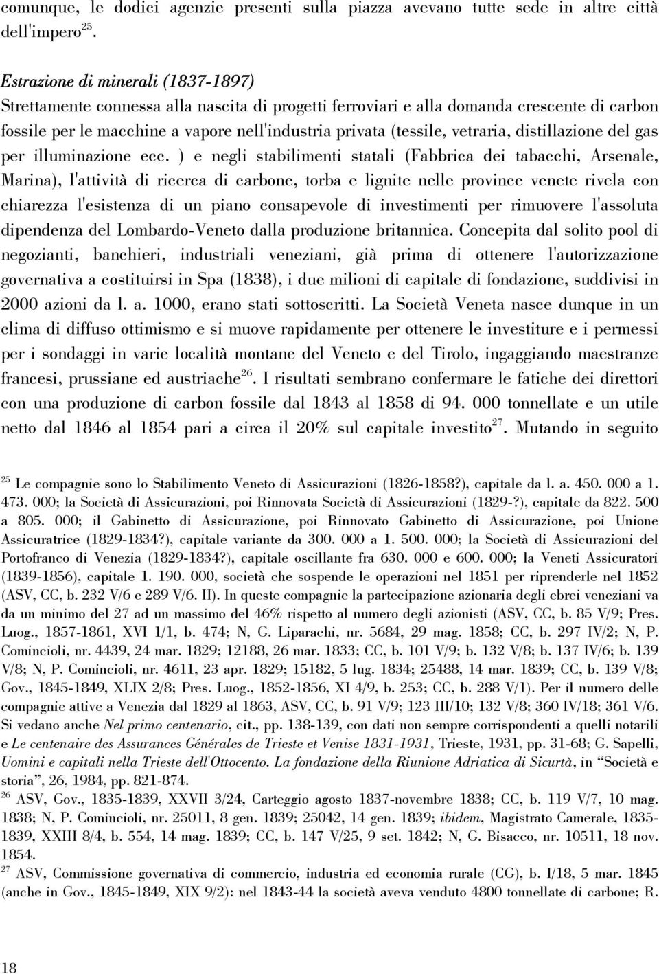 vetraria, distillazione del gas per illuminazione ecc.