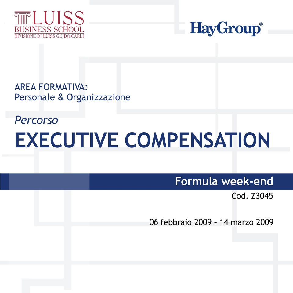 COMPENSATION Formula week-end Cod.