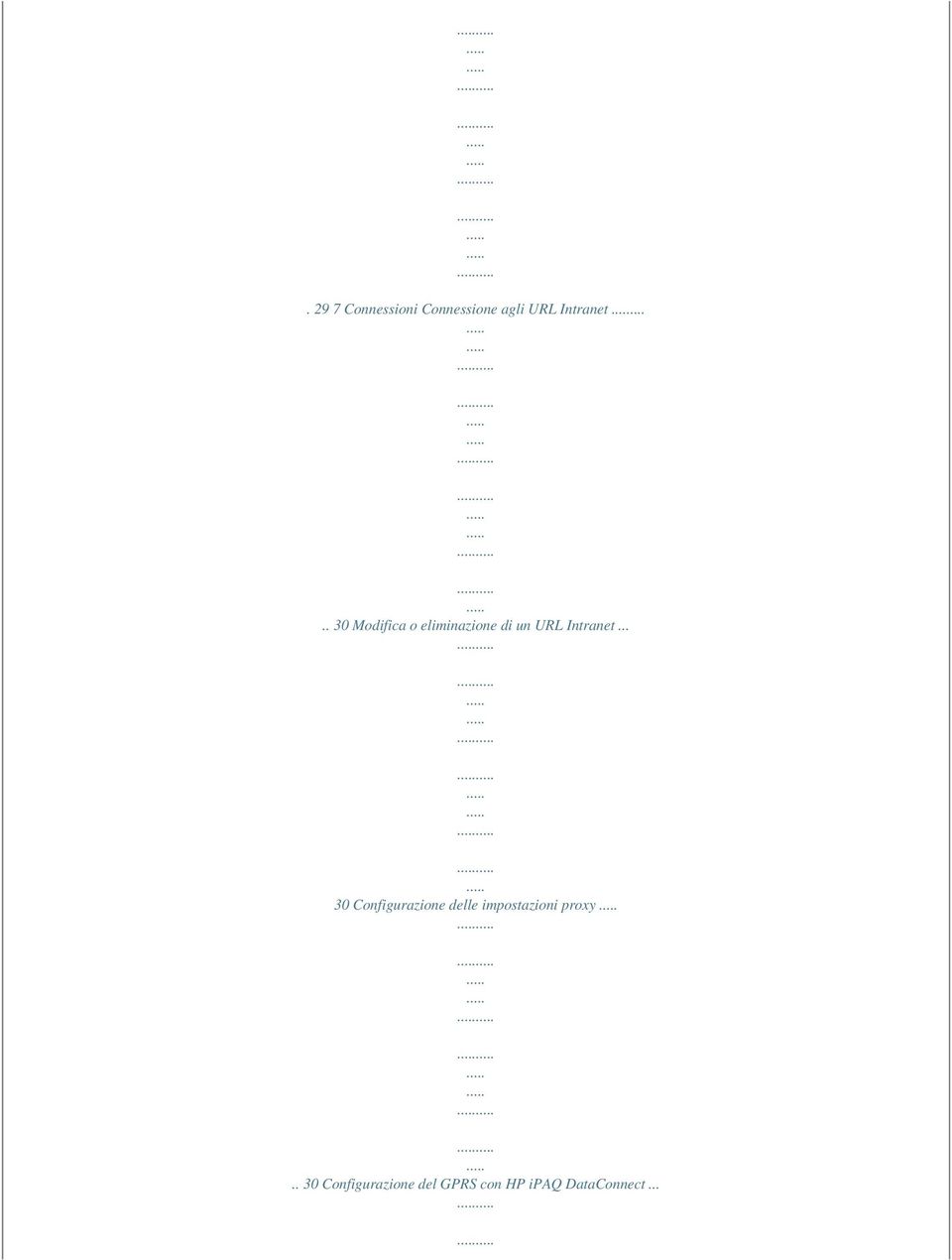 .. 30 Configurazione delle impostazioni proxy.