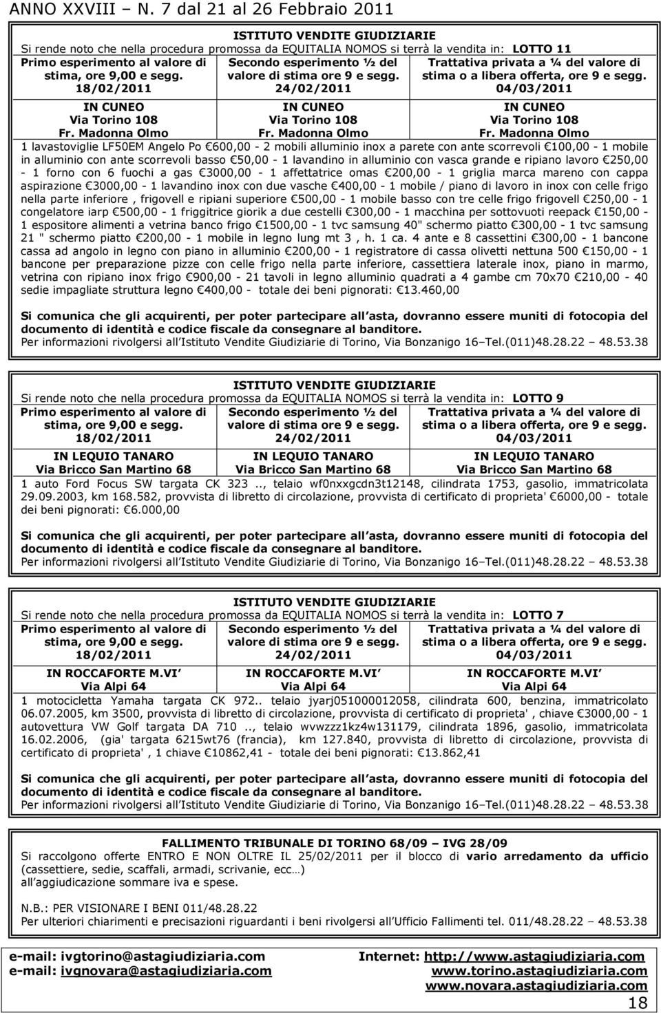 Madonna Olmo 1 lavastoviglie LF50EM Angelo Po 600,00-2 mobili alluminio inox a parete con ante scorrevoli 100,00-1 mobile in alluminio con ante scorrevoli basso 50,00-1 lavandino in alluminio con