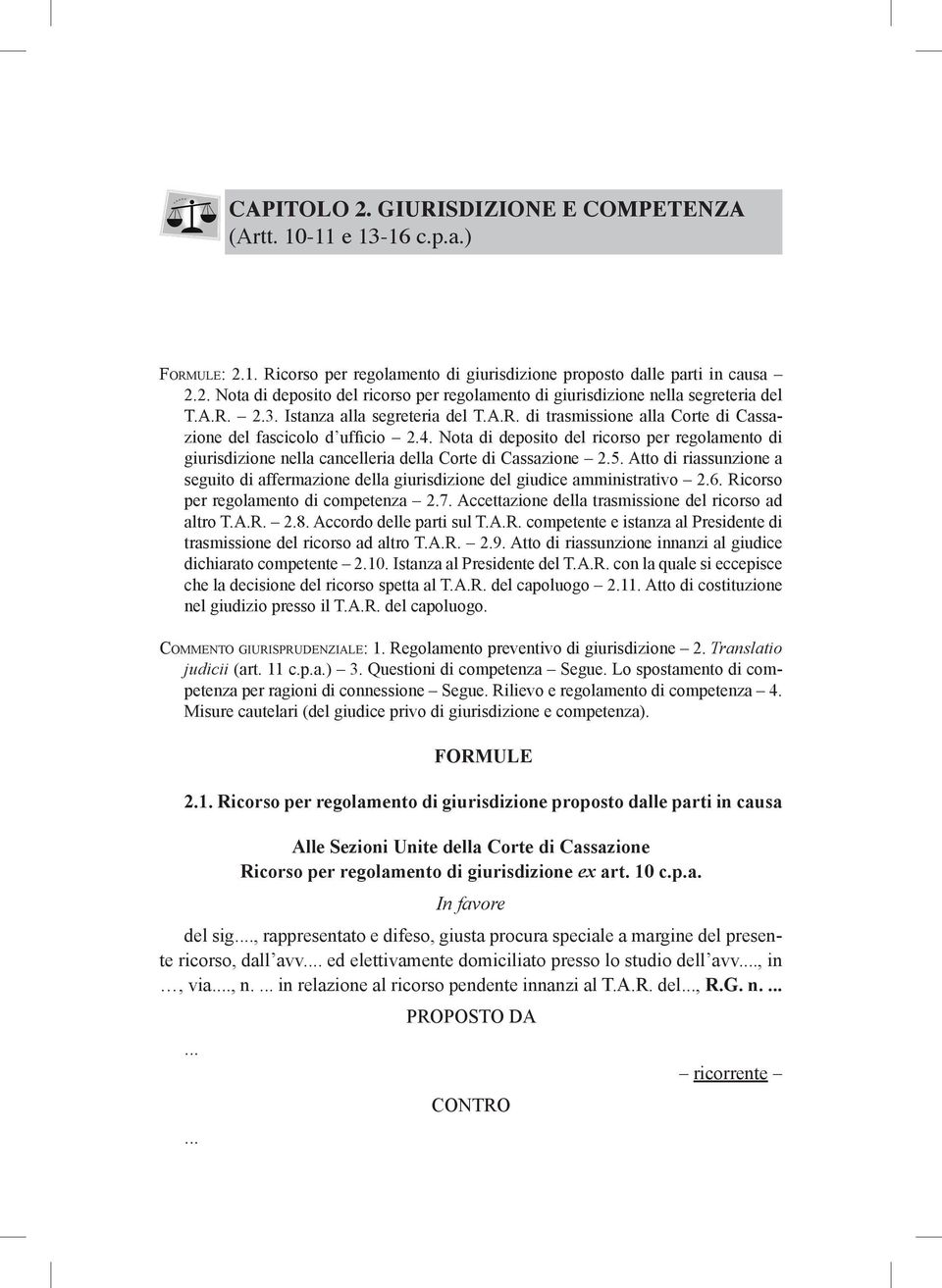 Nota di deposito del ricorso per regolamento di giurisdizione nella cancelleria della Corte di Cassazione 2.5.